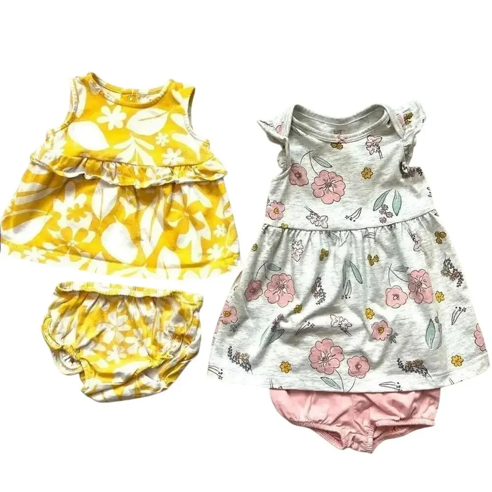 Carter’s Baby Girl Matching Outfits Bundle Floral Size 6M